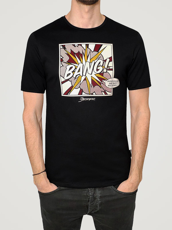 T-Shirt 3Guys Bang Μαύρο